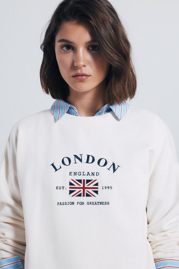 Springfield Sudadera gráfica ciudad nude