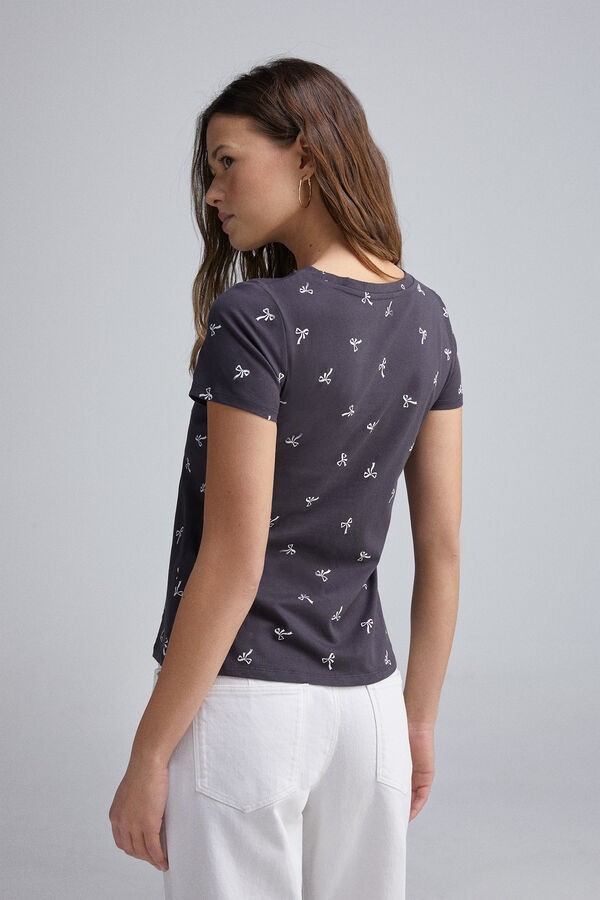 Springfield Playera estampada gris