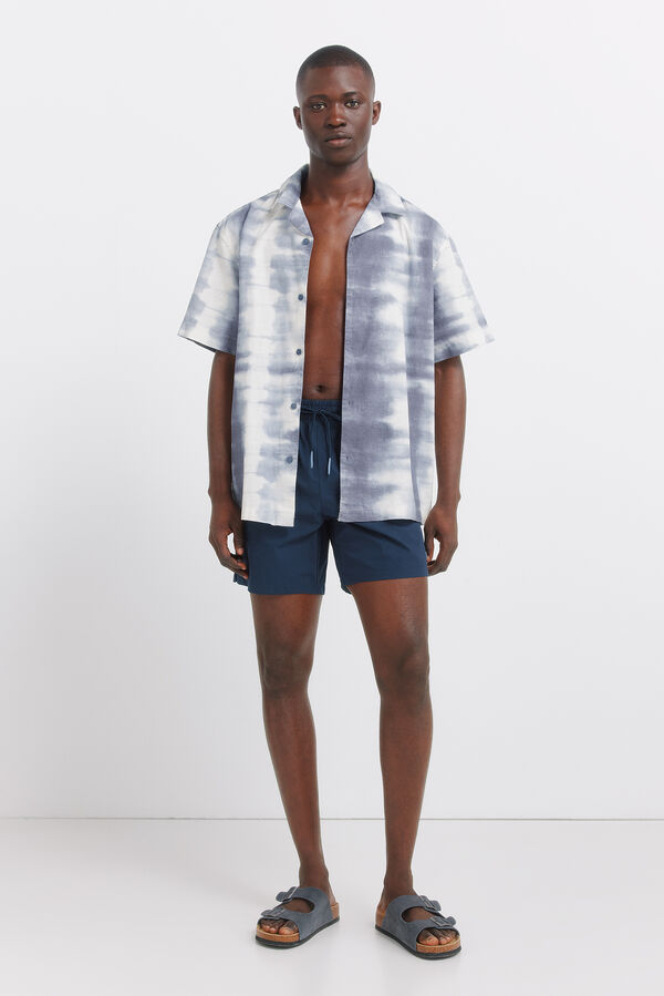 Springfield Traje de ba&ntilde;o liso azulado