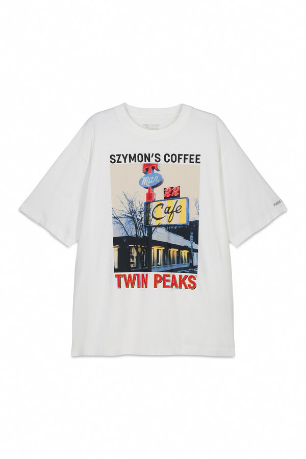 Springfield Playera Twin Peaks blanco