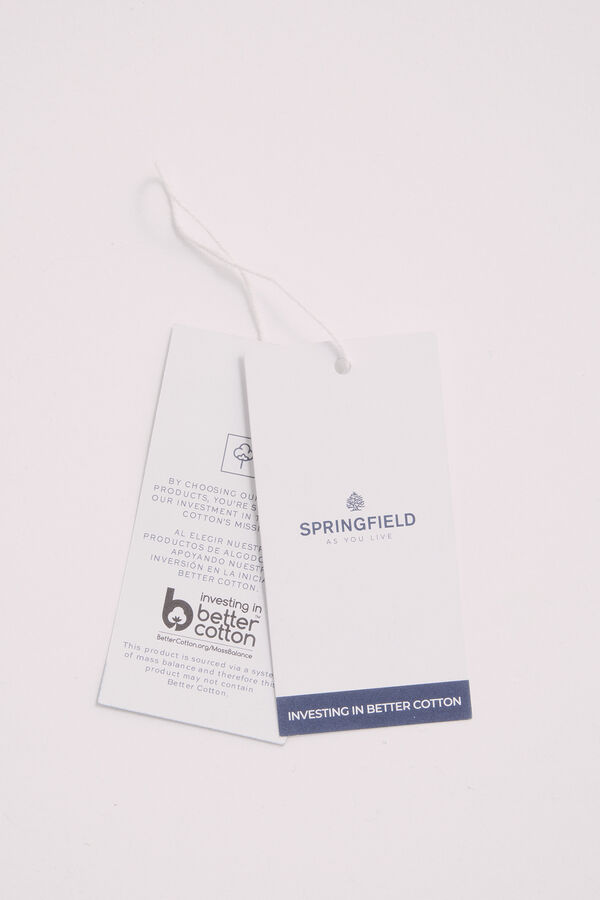 Springfield Polo manga larga lavado regular fit azul