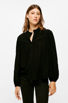 Springfield Blusa Lace Negra negro