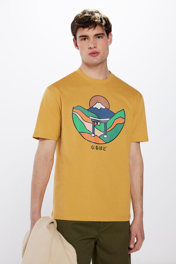 Springfield Playera monte japonés amarillo