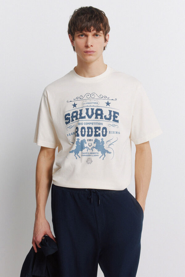 Springfield Playera salvaje blanco