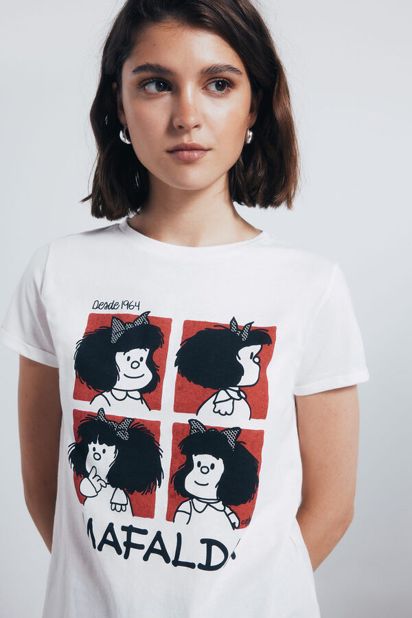 Springfield Playera "Mafalda" estampado