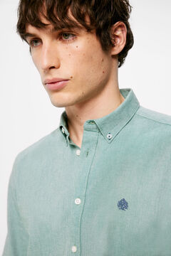 Springfield Camisa oxford verde