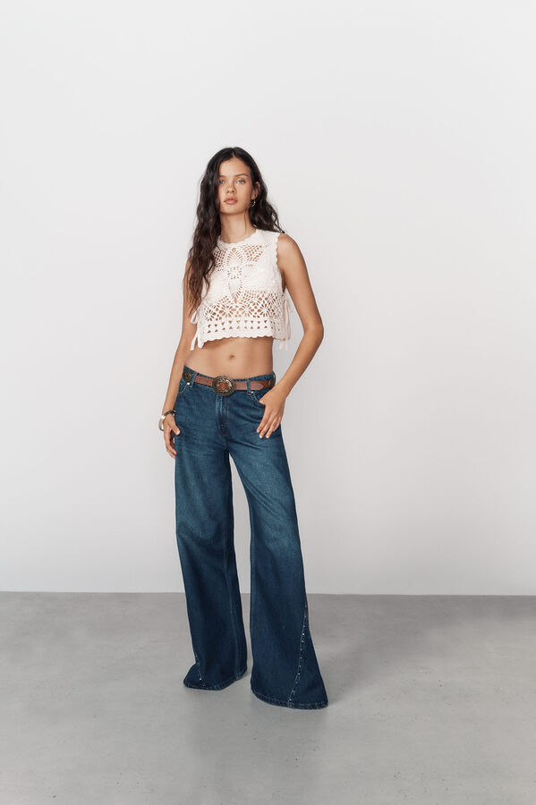 High Spirits Chaleco Dulcie blanco