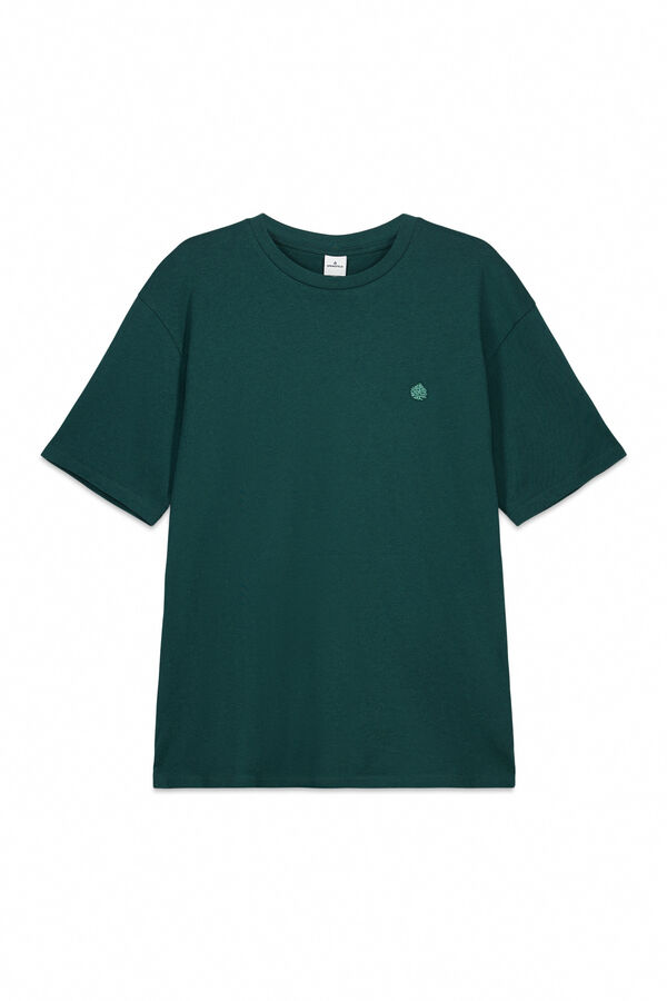 Springfield Camiseta b&aacute;sica logo Springfield verde