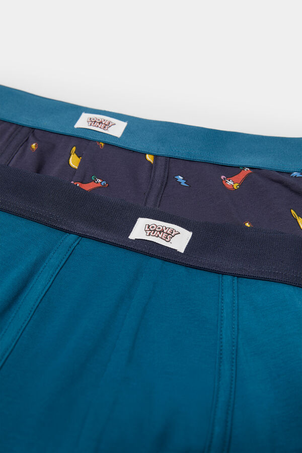 Springfield Pack 2 boxers Looney Tunes™ azul oscuro