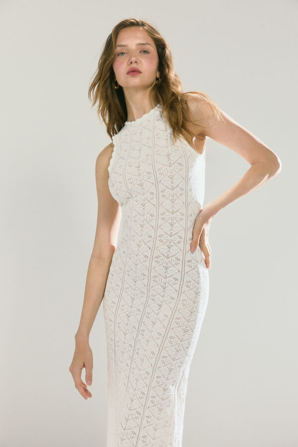 High Spirits Vestido Tulip blanco