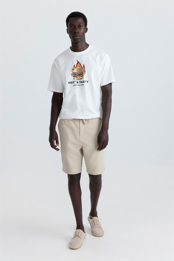 Springfield Playera hot & tasty marfil