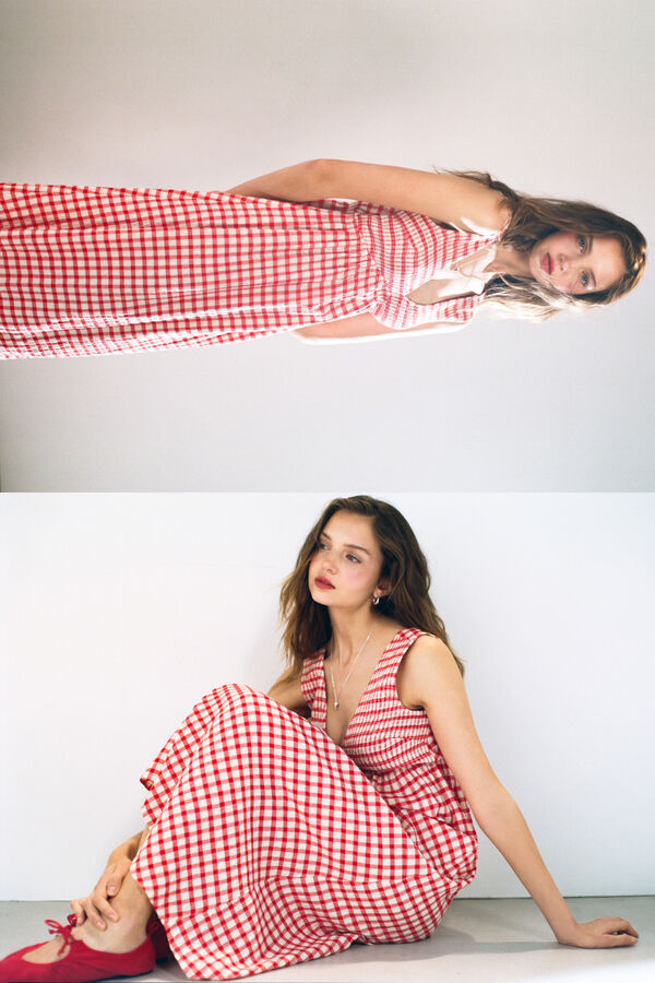 High Spirits Vestido Clover rojo