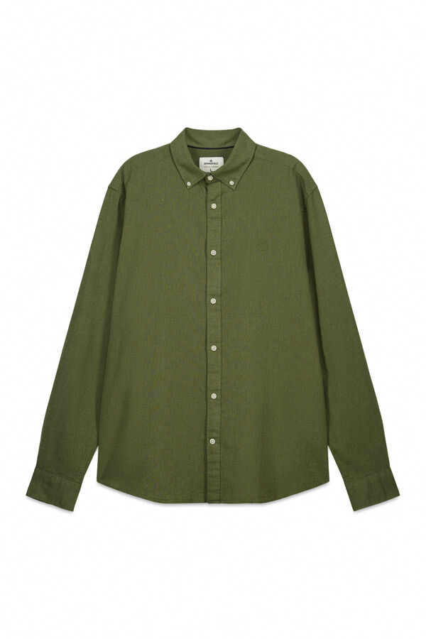 Springfield Camisa lino kaki
