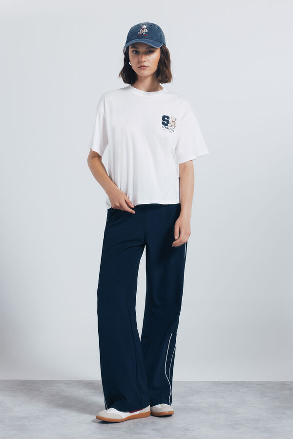 Springfield Playera gr&aacute;fica blanco