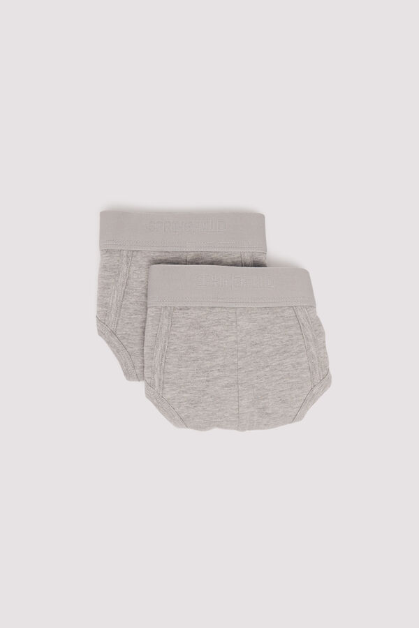 Springfield Pack 2 slips básicos gris