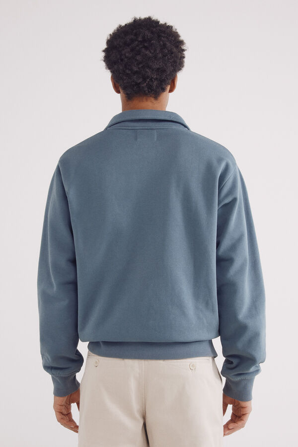 Springfield Sudadera camionero abierta azul