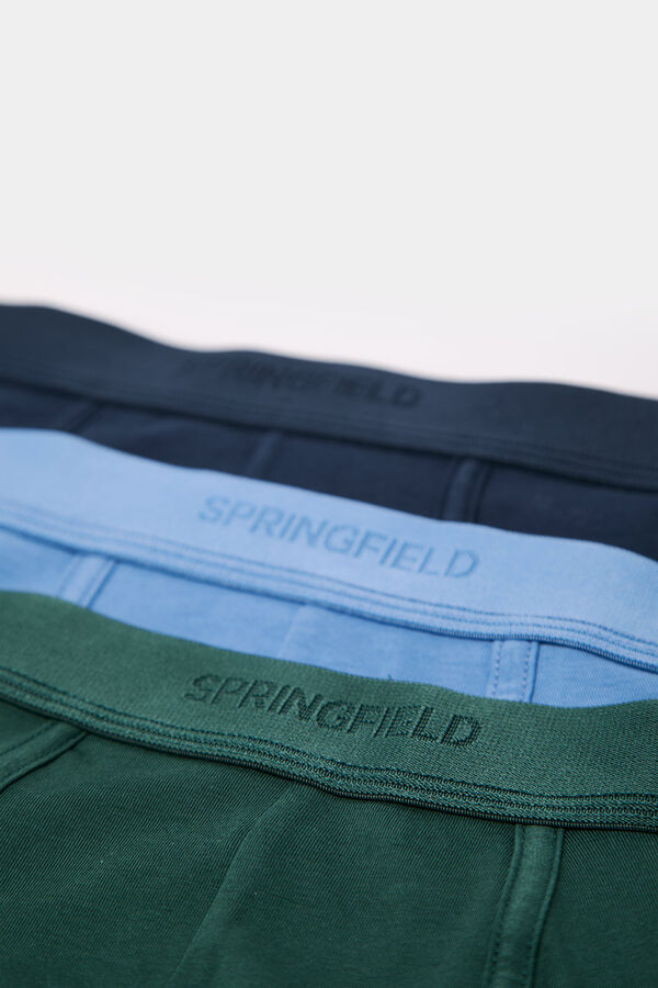Springfield Pack 3 bóxeres básicos azul
