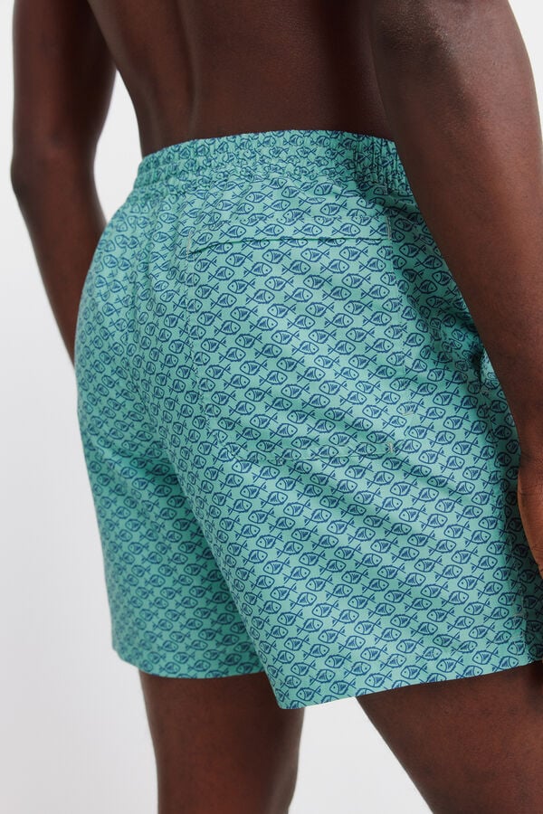 Springfield Playera de tela waffle caza oscuro