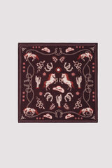 Springfield Pa&ntilde;uelo bandana de caballo vaquero caf&eacute;