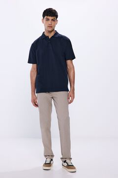 Springfield Polo piqué estructura regular fit azul