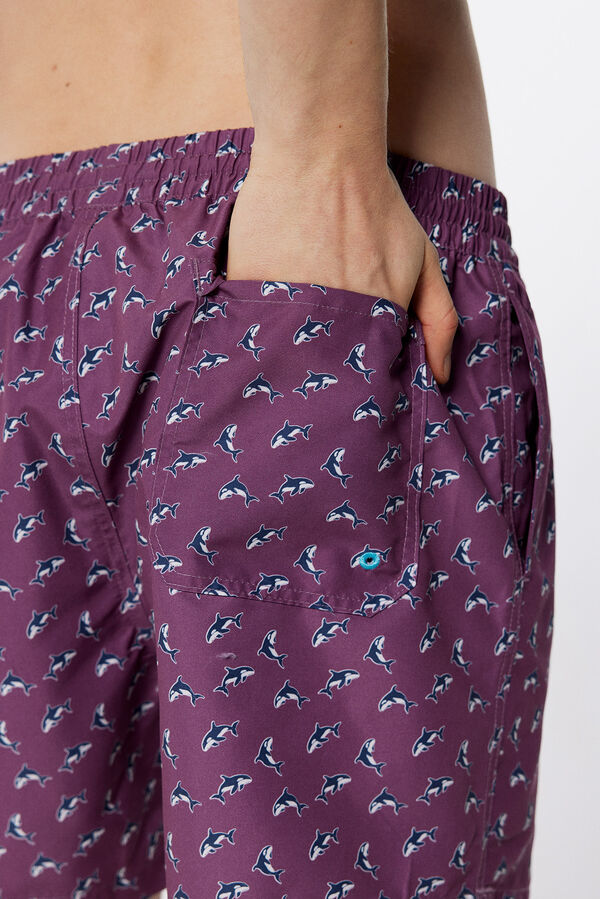 Springfield Traje de baño estampado orcas morado/lila