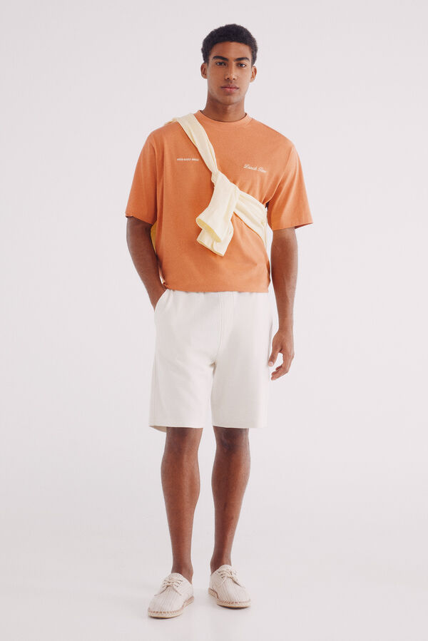 Springfield Playera sandwich break naranja