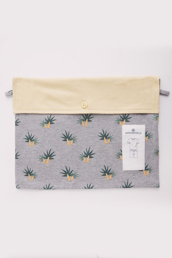 Springfield Pijama corto elefantes amarillo