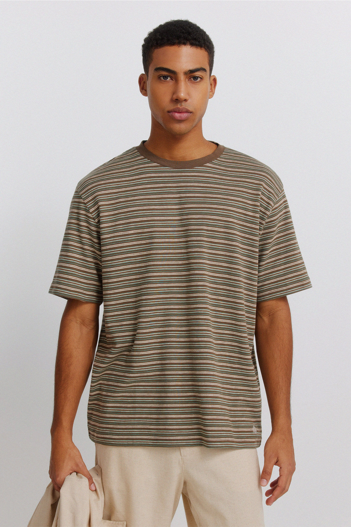 Springfield Playera con textura de rayas