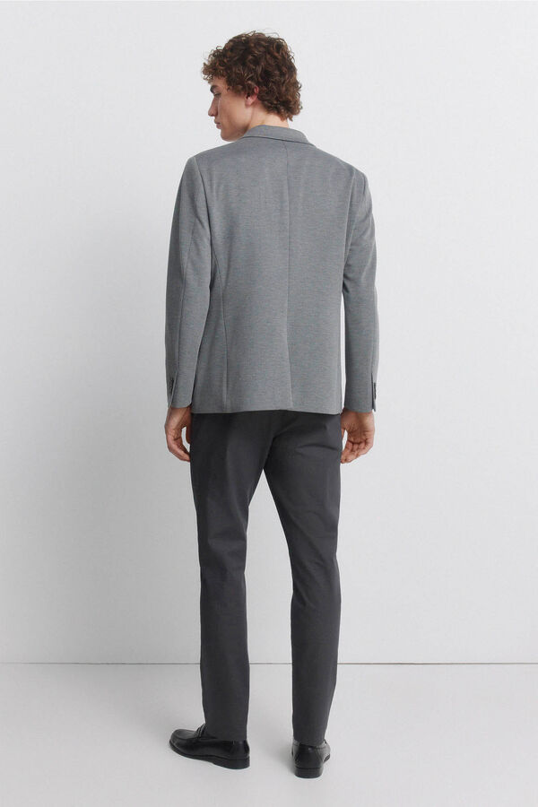 Springfield Pantal&oacute;n chino microestampado slim fit gris