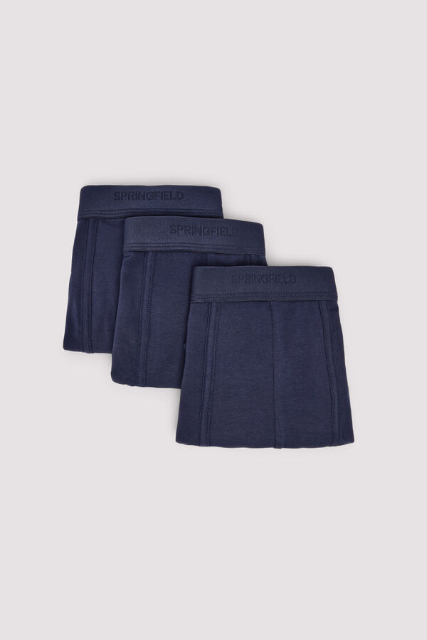 Springfield Pack 3 bóxers básicos azul