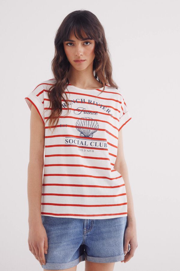 Springfield Playera "Lobster club" estampado