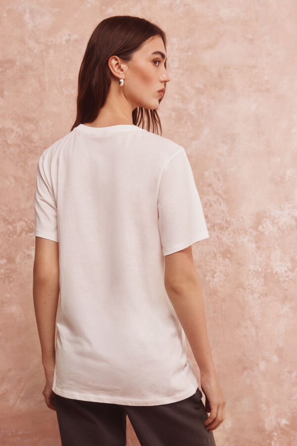 Springfield Playera "Brillando más allá" estampado