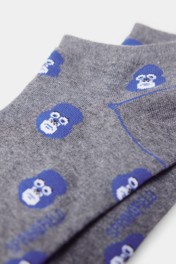 Springfield Calcetín tobillero orangutan gris