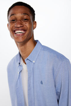 Springfield Camisa estructura color azul