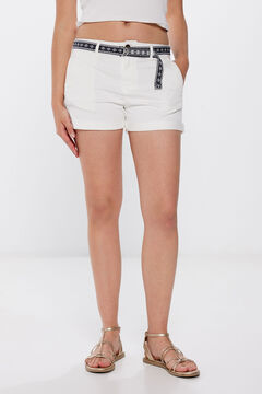 Springfield Short Chino Cinturón estampado