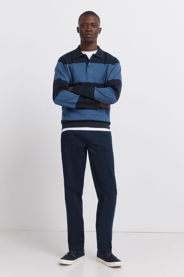 Springfield Pantal&oacute;n chino regular fit azul