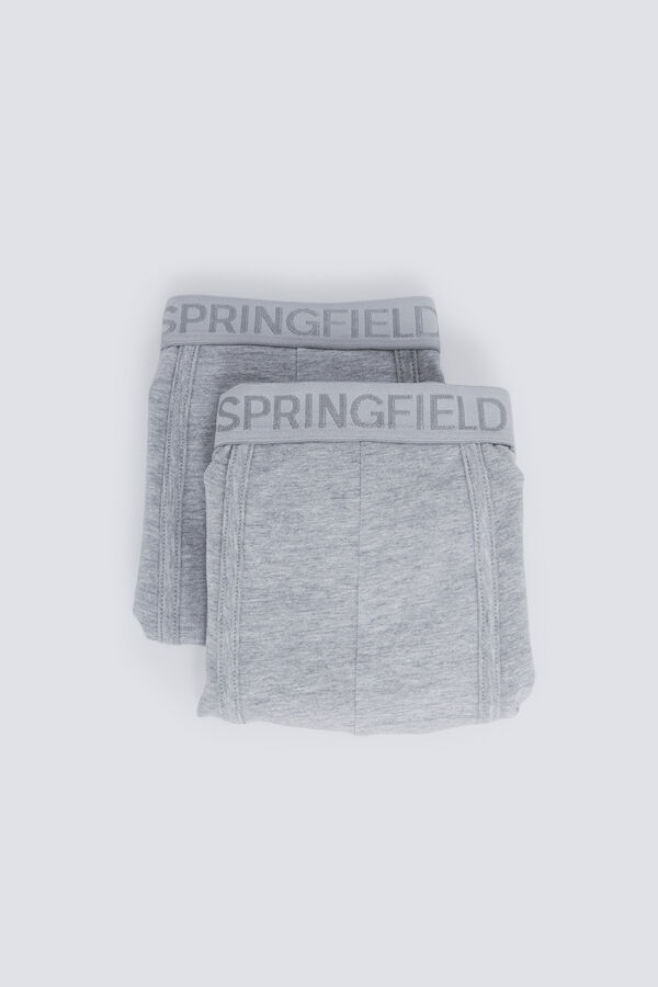 Springfield Pack 2 boxers b&aacute;sicos gris