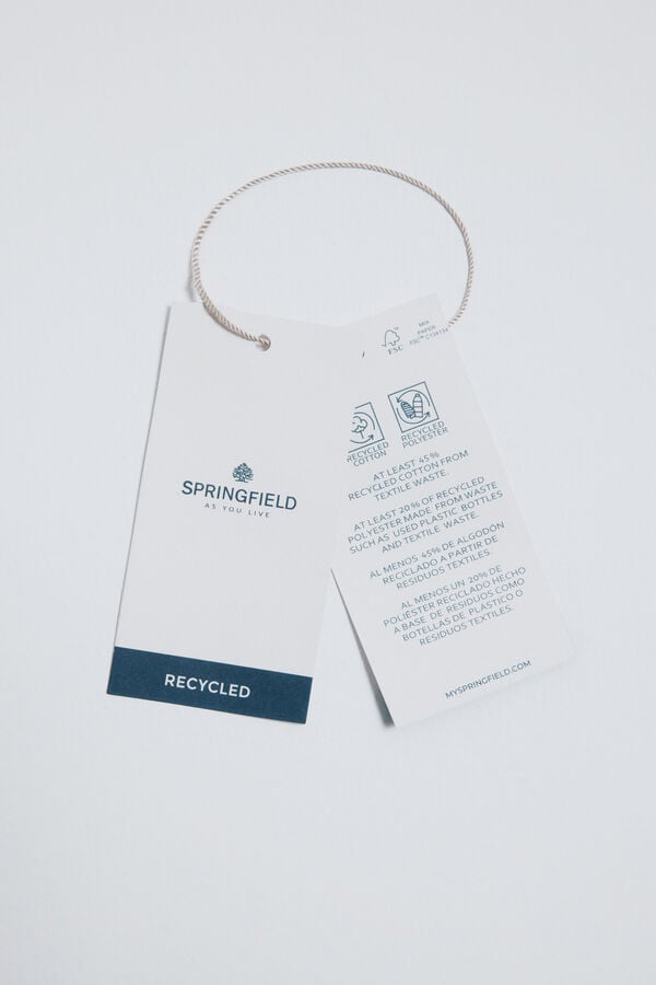 Springfield Jersey trenzado de fantasía liso gris