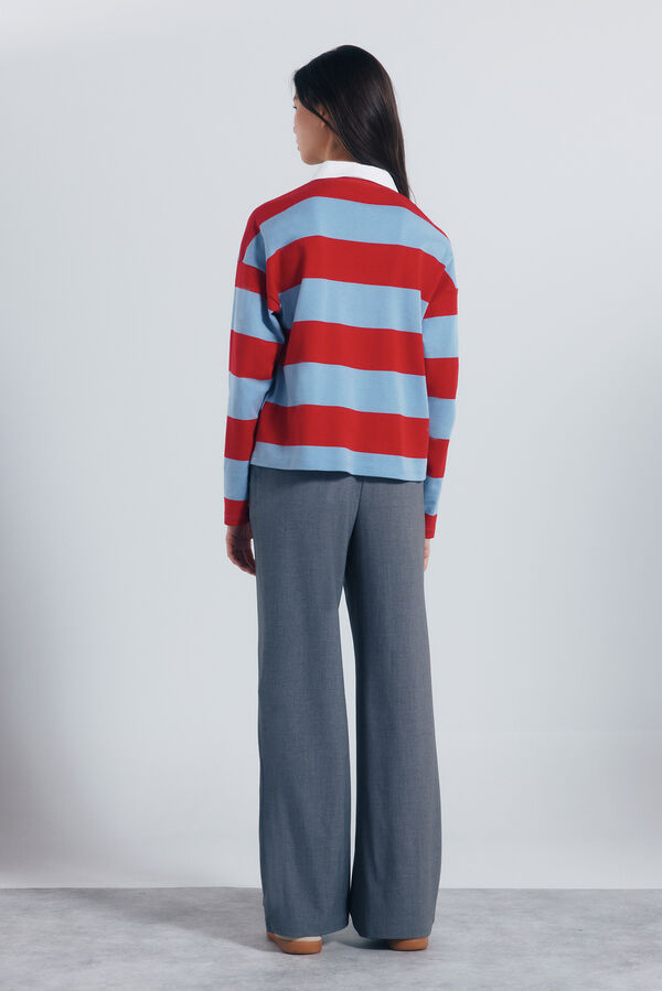 Springfield Pantalón jogger ancho gris