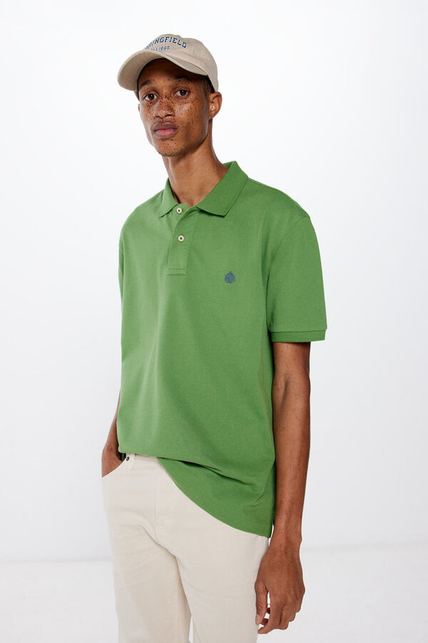 Springfield Polo básico piqué verde