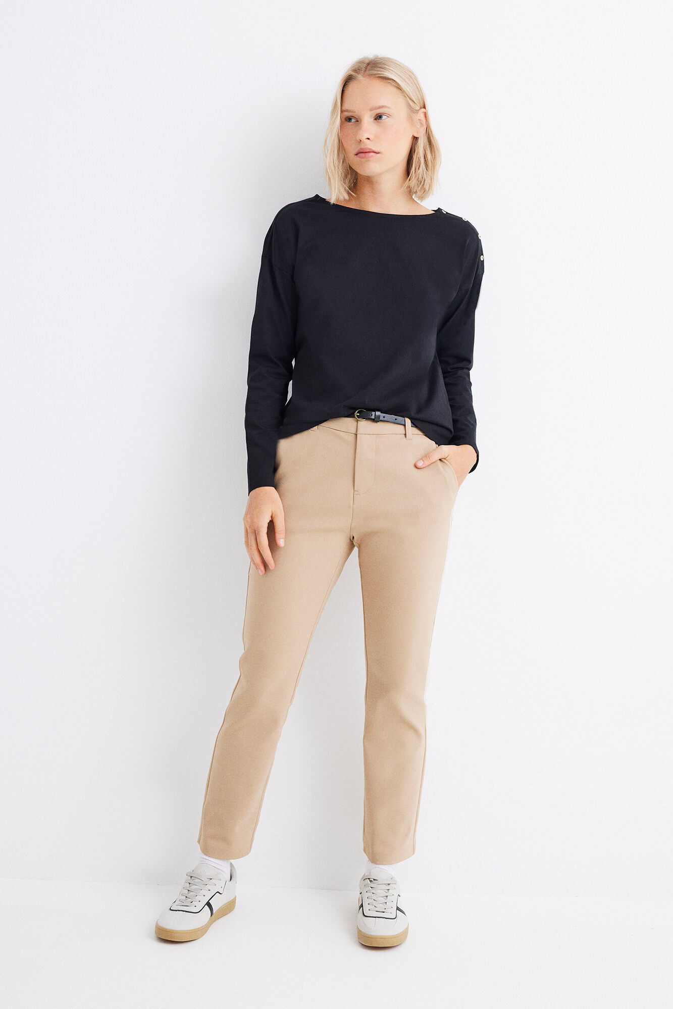 Pantalon chino cinturon WomenSecret MX