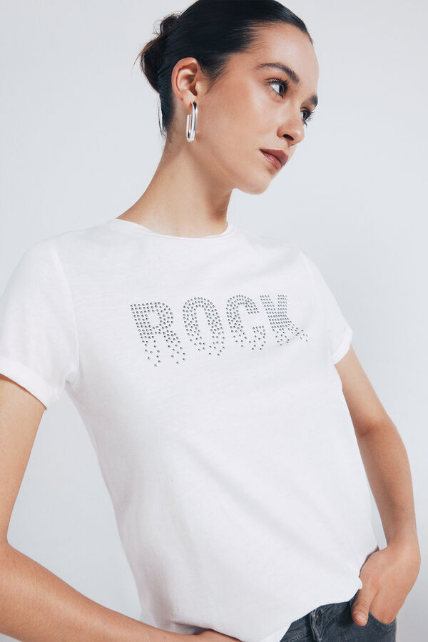Springfield Playera "Rock" estampado