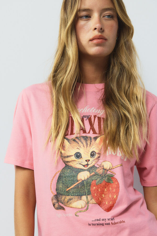 High Spirits Camiseta Relaxing rosa