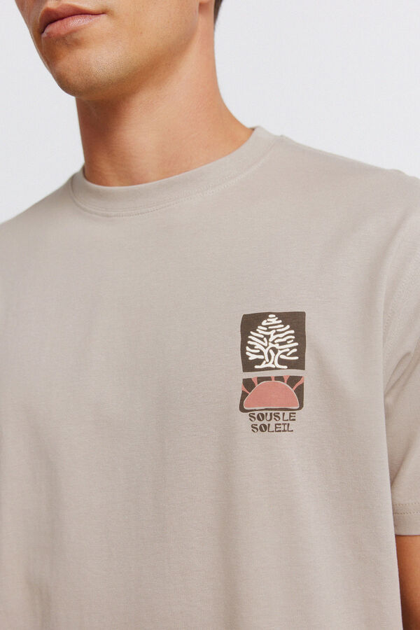 Springfield Playera logo Springfield collage beige