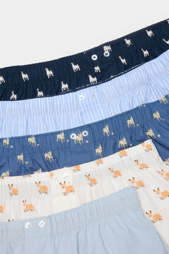 Springfield Pack 3 calzoncillos popelín estampados azul