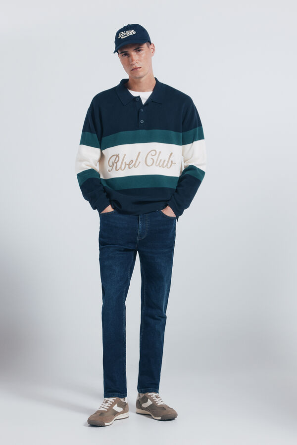 Springfield Sneaker de piel estilo retro café