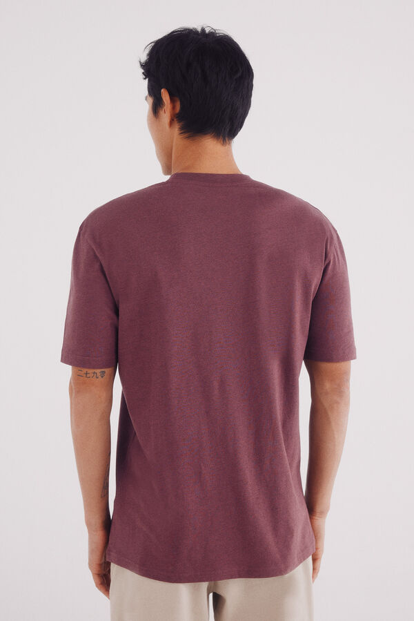 Springfield Playera melange básica púrpura