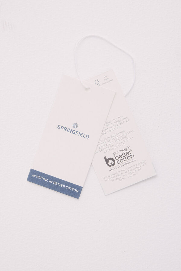 Springfield Playera efecto lavado rosa