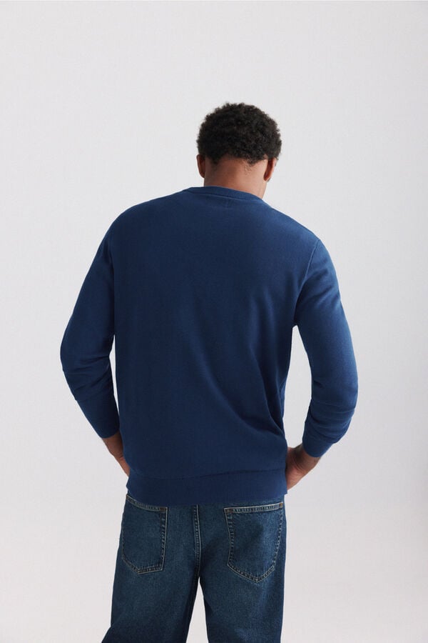 Springfield Su&eacute;ter b&aacute;sico cuello redondo azul