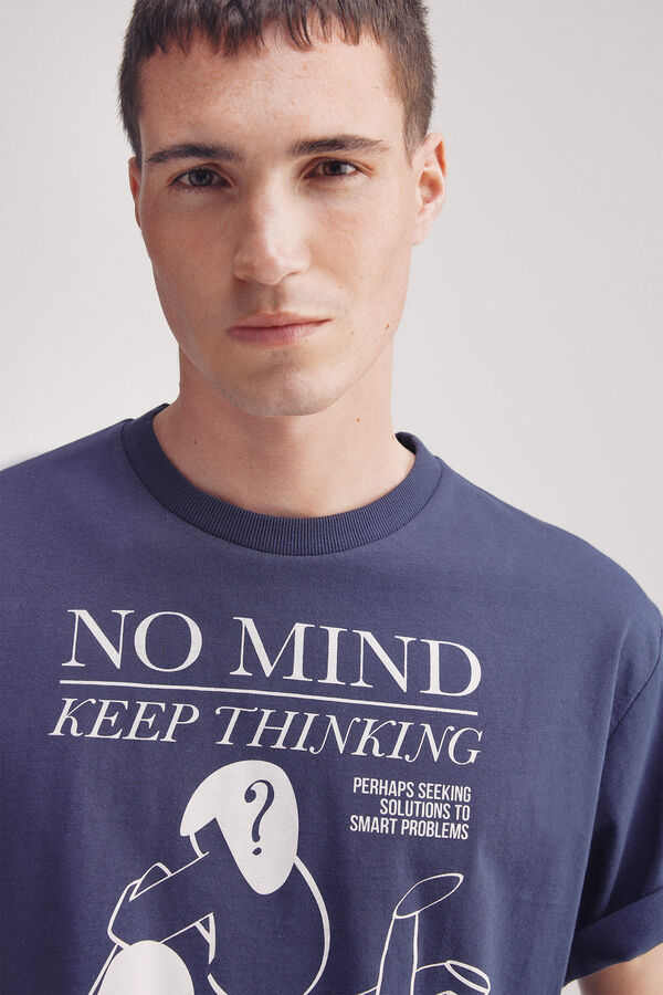 Springfield Playera no mind azulado